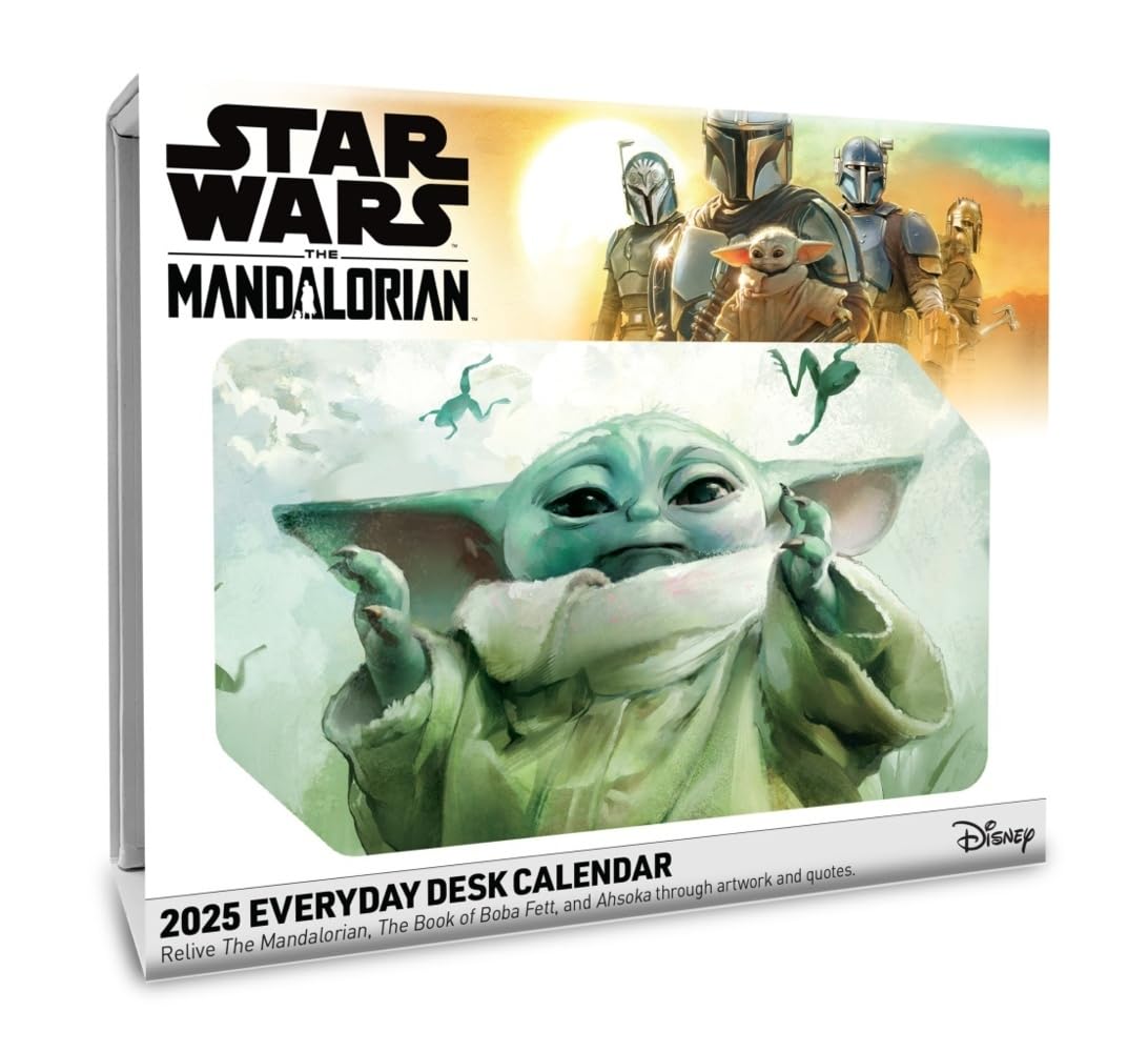 The Mandalorian The Child Tagesabreißkalender 2025: Kleiner Kalender für Star Wars Fans: Grogu und viele andere in einem Tischkalender 2025 zum Abreißen!