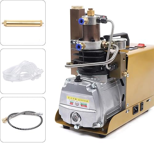 Miniatura 4 de Bomba de compresor de aire de alta presión, bomba de compresor de aire PCP eléctrica de 110 V, 30 MPa 4500 PSI, compresor de aire de alta presión,