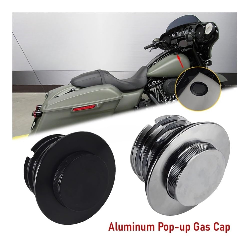 Coperchio Del Tappo Del Serbatoio Del Carburante A Scomparsa Con Sfiato A Filo E Vite A Scomparsa Per Ha&rley Touring Road Street Glide FLHXS FLHXST FLTRX S SE ST 2021-2023 Copertura Serbatoios