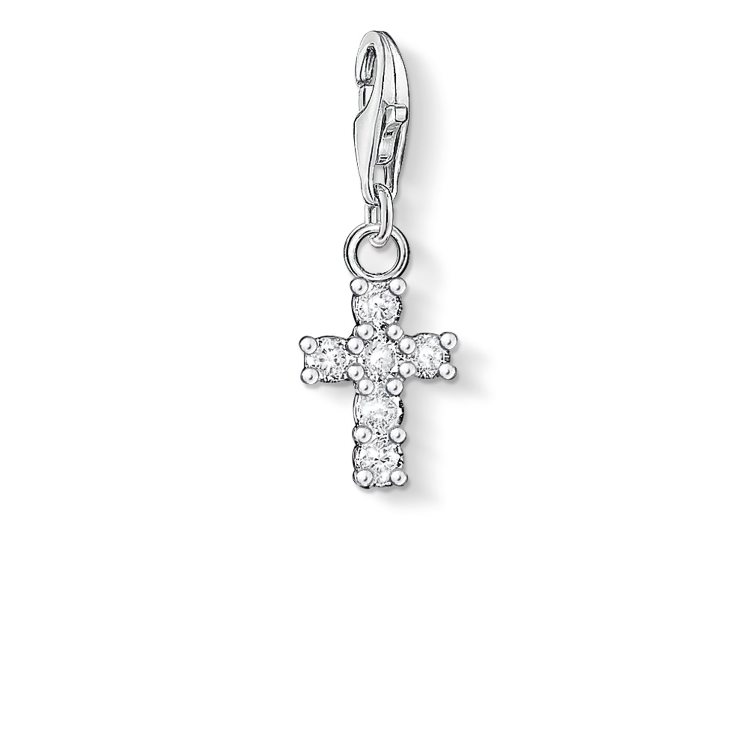 Thomas Sabo Women Charm Pendant Cross Charm Club 925 Sterling Silver 0054-051-14