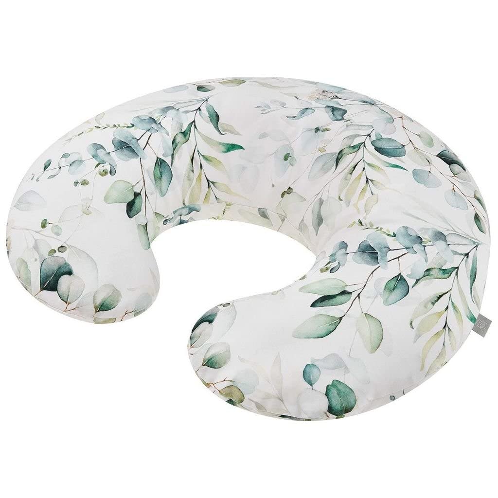 Rotho Babydesign Coussin d'Allaitement Mini, 180 x 33 cm, Dès 0 mois, Lavable en machine, Hypoallergénique, Natural Leaves
