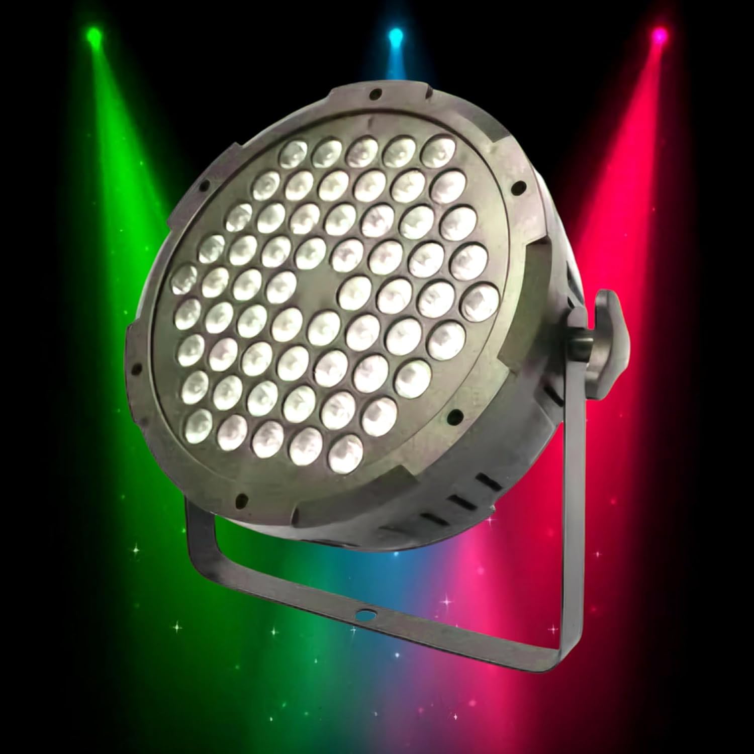 IMPRESSION LIGHTS Corded Electric 60 Led Par 85-265 Volts Lights Stage Lighting Multi-Colour for Indoor and Outdoor Satge Concert Shows Lightings 180Watt -Pack of 1, Multi-Coloured