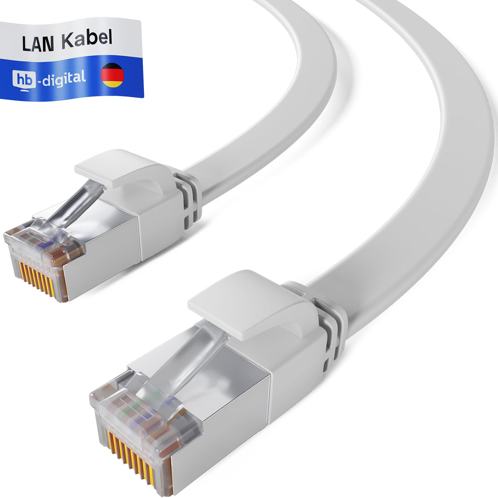 HB-Digital Cavo Ethernet LAN CAT 6a Outdoor 3 m – Cavo di Rete Patch RJ45 IP66 - Certificato GHMT - S/FTP PiMF 10 Gbit/s AWG 27/7 per Uso Interno ed Esterno Impermeabile - Nero