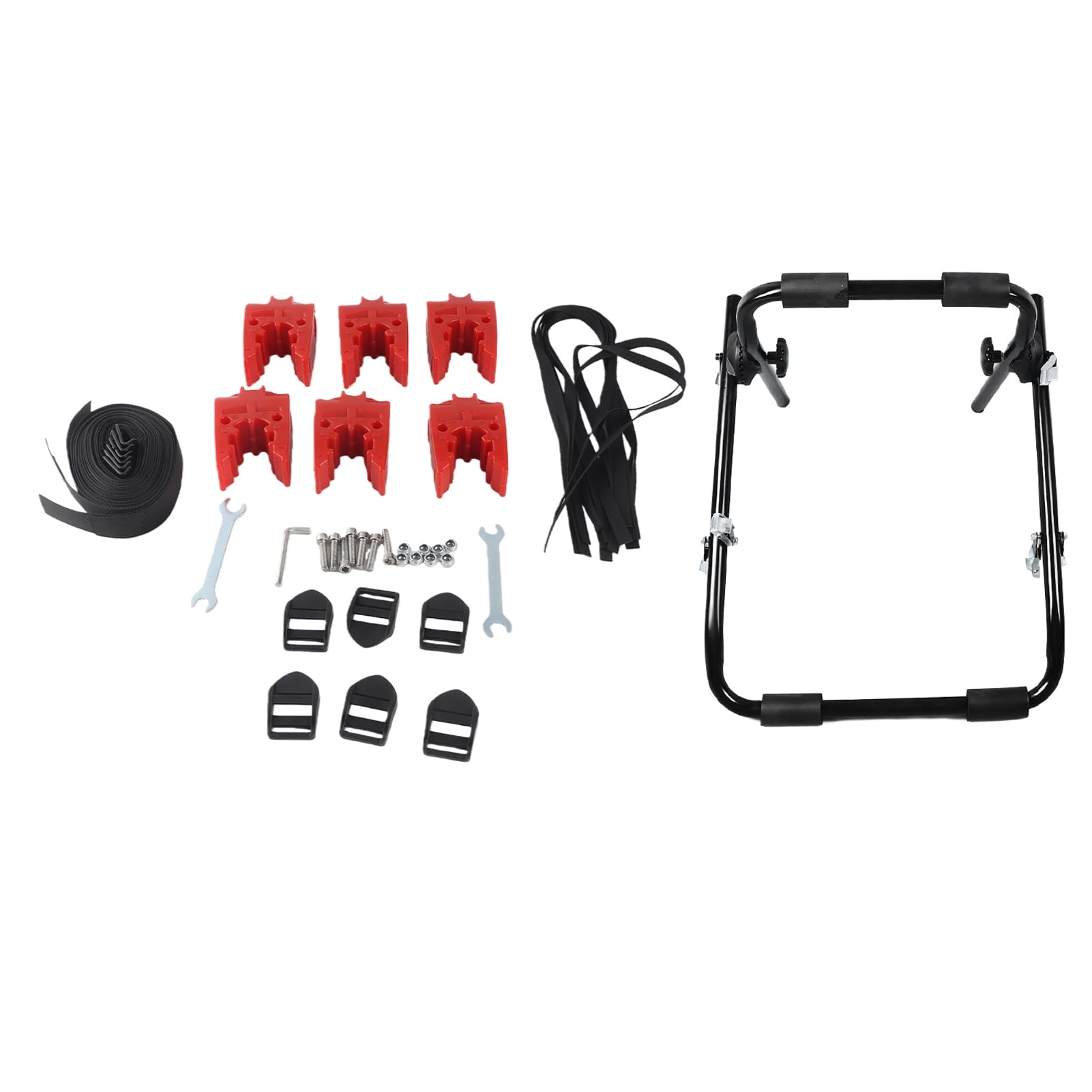 Qqmora Portabici per Auto Ad Alto Carico, Materiale in Ferro, per SUV e Monovolume, Ideale per Viaggi in Campeggio, 62 X 48 X 68 cm.