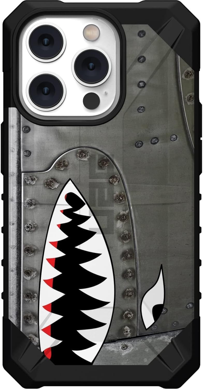 EGO TACTICAL UAG Urban Armor Gear case Compatible with iPhone 15 Pro [6.1" Screen] Limited Edition Printed in The USA A-10 Warthog Teeth