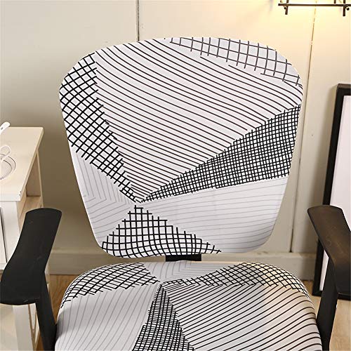 Jinzio Computer Office Chair Cover - Split Protective & Stretchable Cloth Polyester Universal Desk Task Chair Chair Covers Stretch Rotating Chair Slipcover, Shell #TOP2