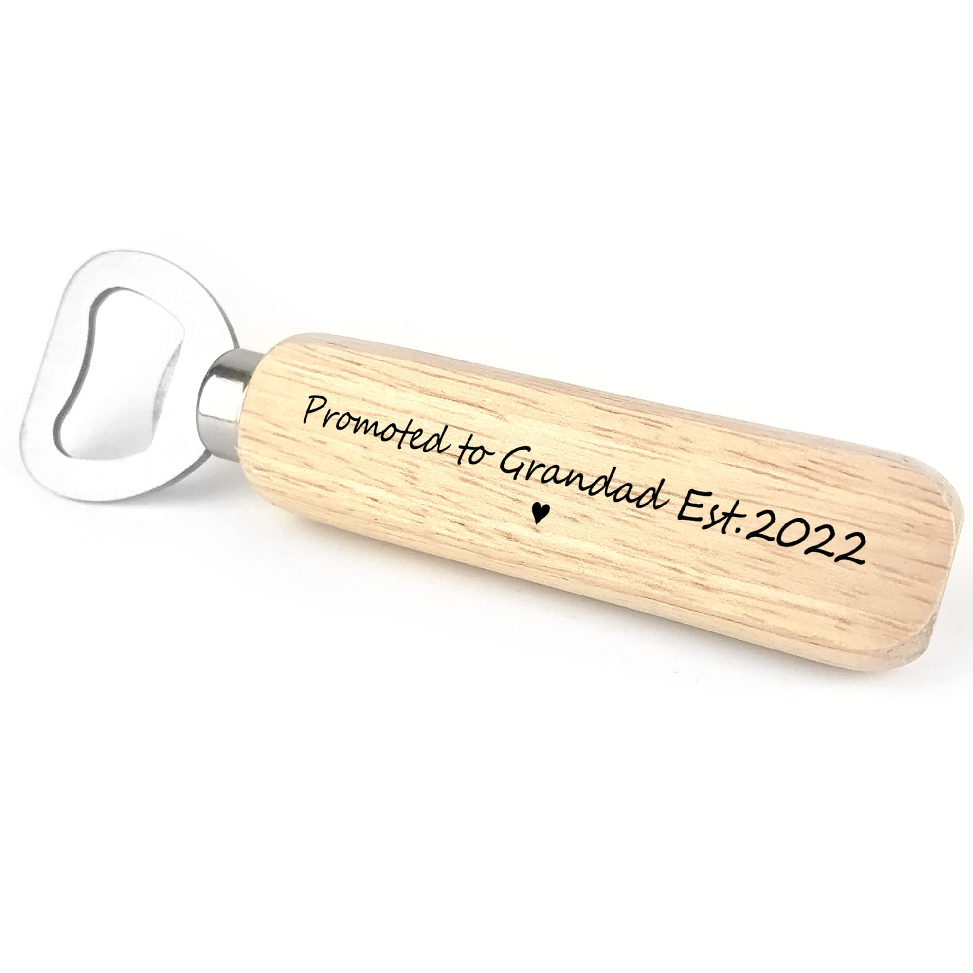 Personalised Promoted to Grandad Gift Wooden Bottle Opener Pregnancy Announcement Gift Keepsake