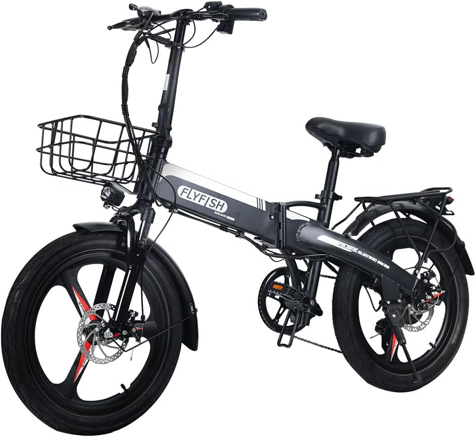 Model Certification, 20 Inch Assisted Folding Bicycle, Includes Basket Included, Electric Assisted Folding Bicycle, 20 Inches, 350 W Motor, Public Roads, Load Capacity 330.7 lbs 150 kg, Foldable,