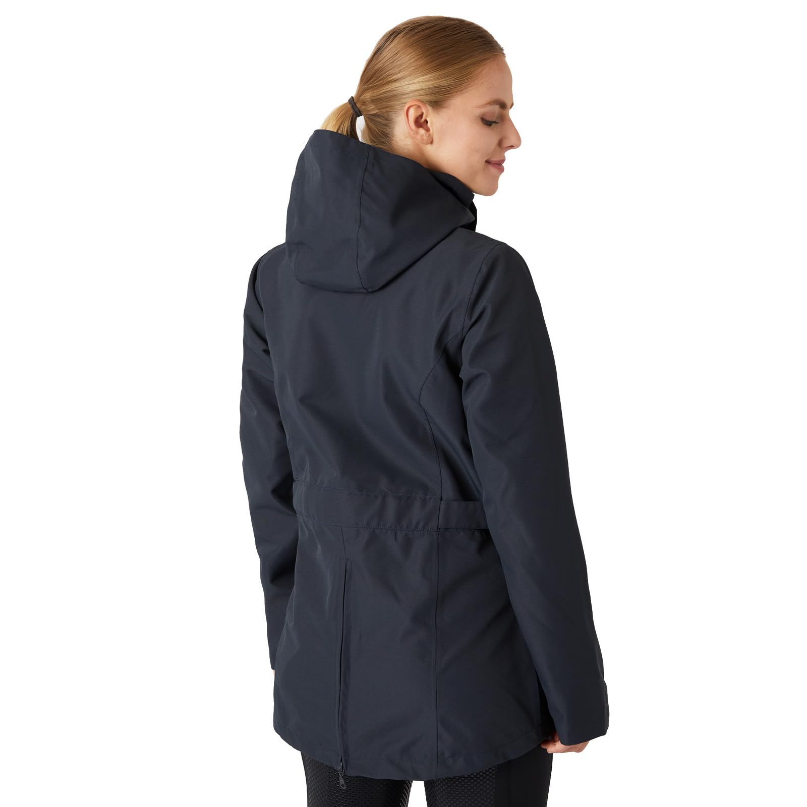 HORZE Damen Reitjacke Jadine, leichte Winterreitjacke wasserdicht und atmungsaktiv, Blau, 44