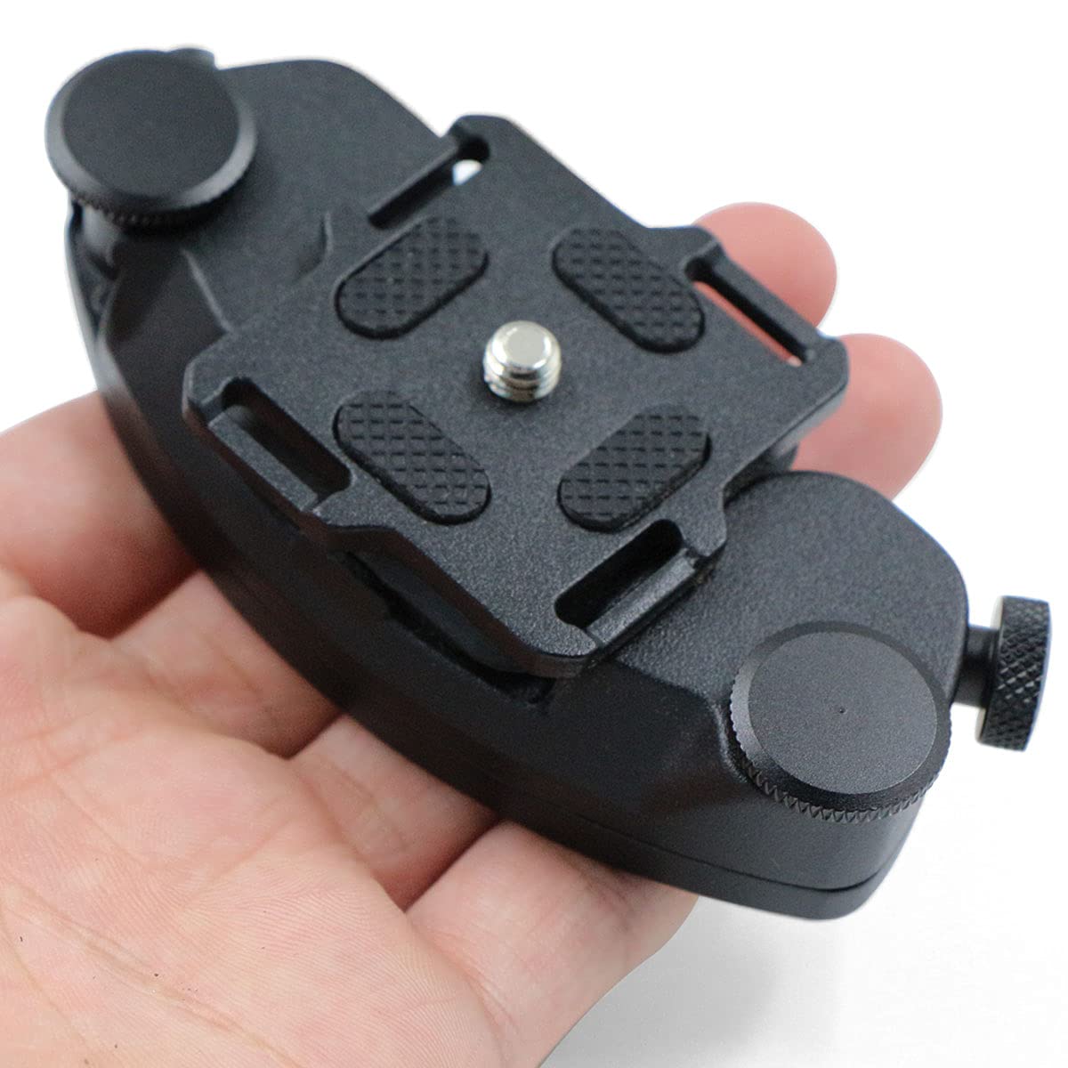 Clip de Ceinture pour Appareil Caméra Sangle pour Sac à Dos Clip de Ceinture en Alliage D'aluminium à Fermeture Rapide Avec Support 1/4 pour Appareil Photo et Sac à Dos.