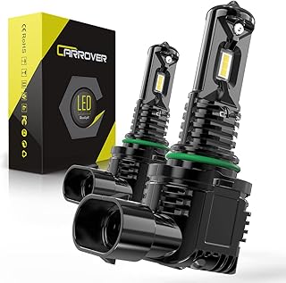 CAR ROVER H10/9040/9140/9145 LED Fog Light Bulbs or DRL, 12000Lumens 6000K Cold White, Direct Installation Fog Lamp Replacement for Cars, Trucks (Pack of 2)