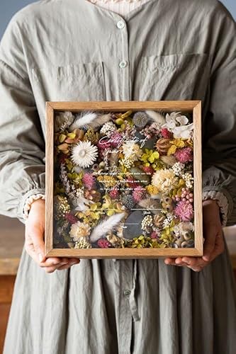 Passat 12X16 Shadow Box Deep Double Glass Flower Box Frame Glass Shadow Box Frame For Wedding Bouquet Display Case Flower Floating Frame Deep Wedding Shadow For Flowers Jersey Shadow Box Display Case #TOP9