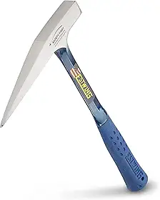 Estwing Picareta – Martelo Geológico de 368 g com face fresada e cabo de redução de choque – E3-13PM, prata
