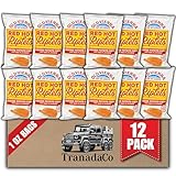 Old Vienna of St. Louis Red Hot Riplets Hot BBQ Chips 1oz Bags (12 Pack) by TranadaCo