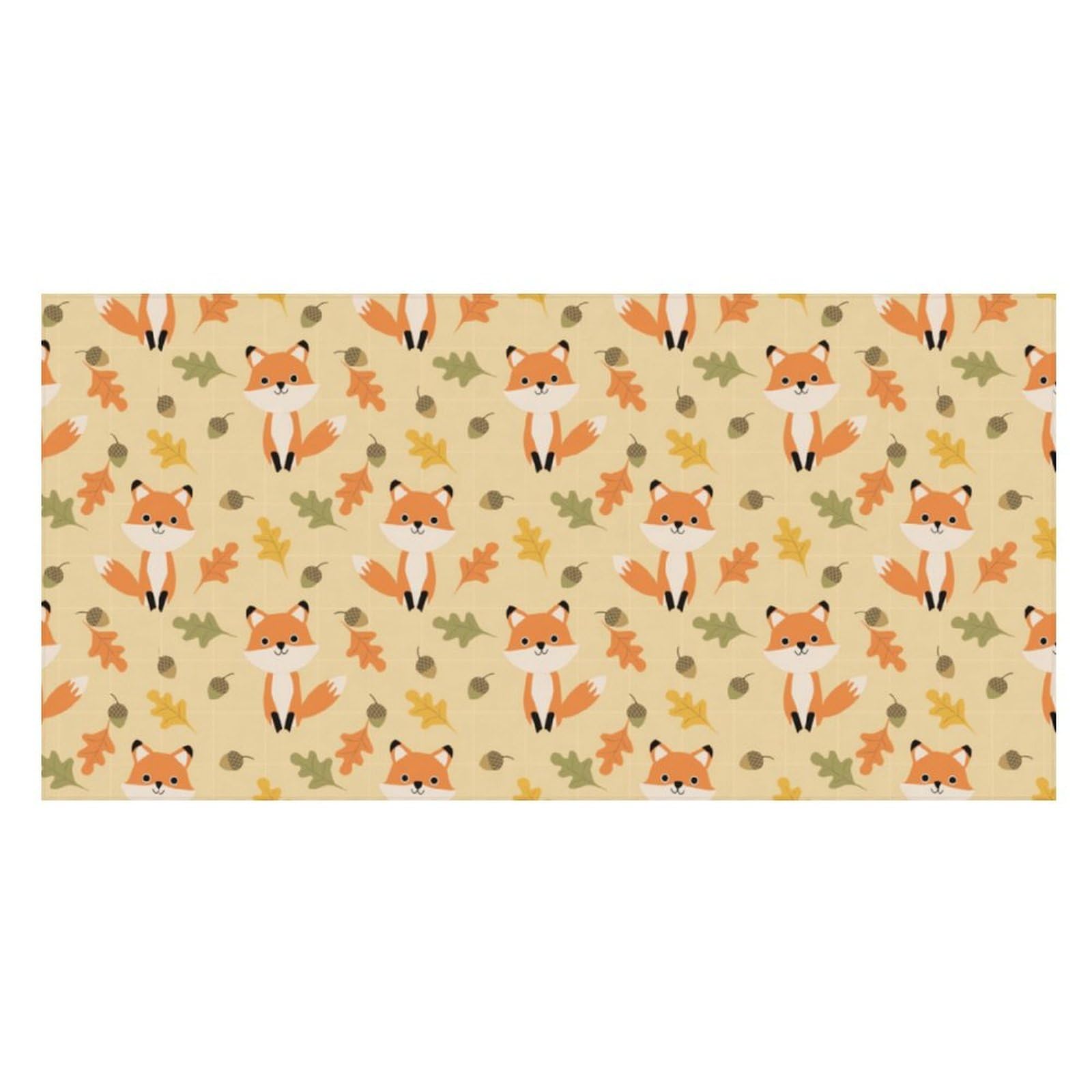 LWORZIIB Beach Towel, Autumn Cute Fox Bath Towel, Pool Towel Great for Gym Swimming 80 X 160cm