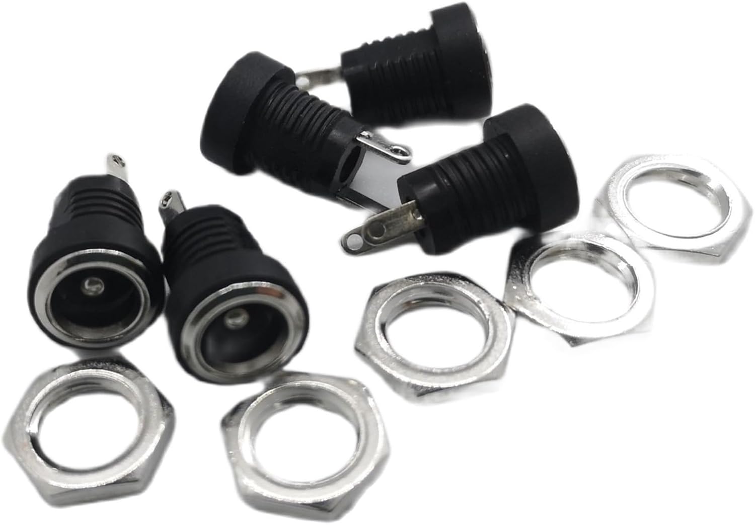 5/10Pcs 3.5 * 1.3mm DC022B PCB Panel Mount Female Jack Connector 3.5x1.3mm 3A 12V DC Power Supply Charging Socket 2 Leg Terminals(50Pcs 3.5x1.3mm)