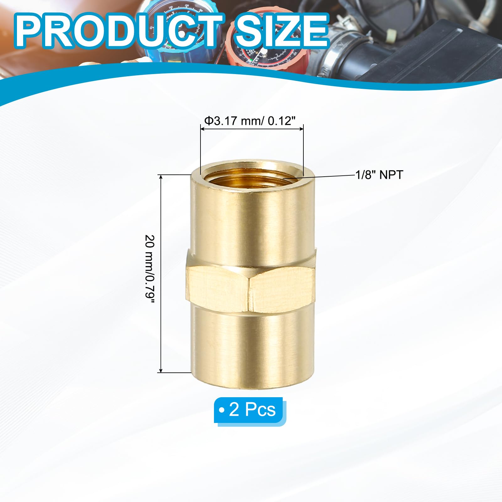 Patikil 6 Mm Tuyau À 1/8 Bsp Fil 12 Pièces Insertion Rapide Raccord Raccords Sistem Pneumatique