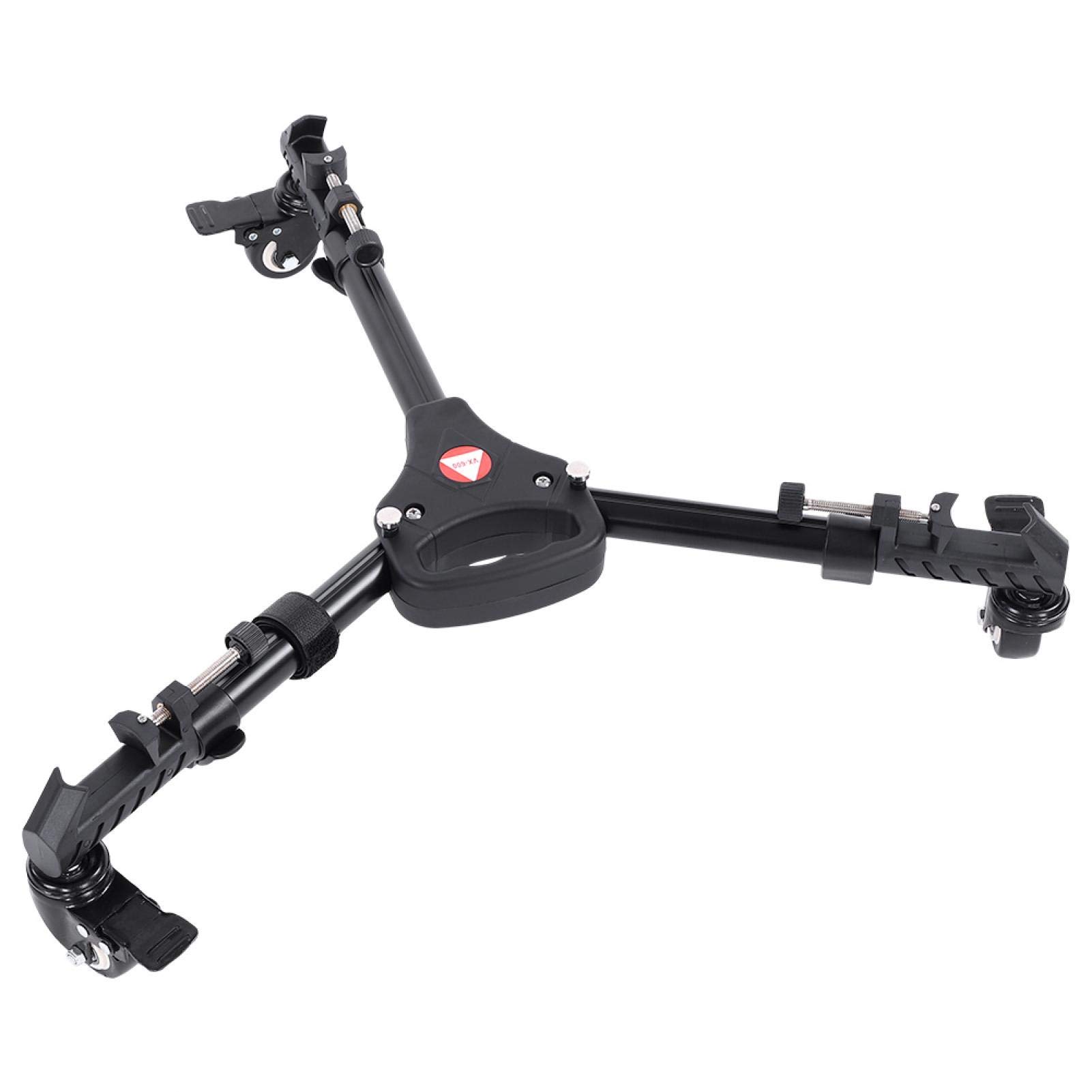 VX-600 Fotografía Trípode Dolly, 3 Trípode Plegable Ruedas Dolly Soportes de Pierna Ajustables Soportes Compatibles para Cámaras, Videocámaras Y Equipos de Iluminación