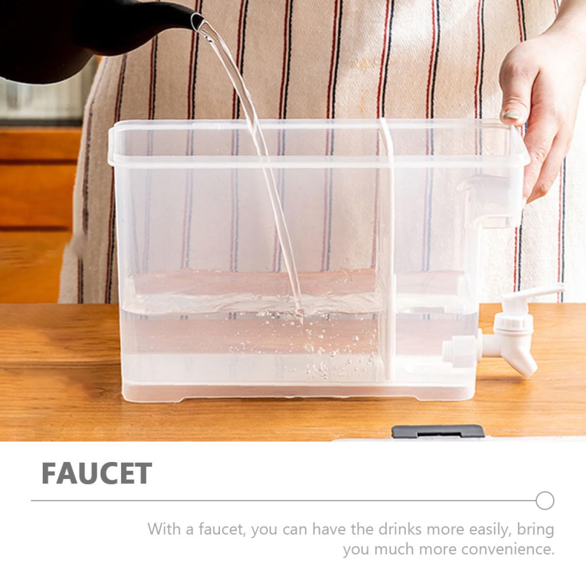 PRETYZOOM Soaking Wine Dispenser 3.5l Juice Jug Lid Anti-blockage Faucet for Smooth Flow