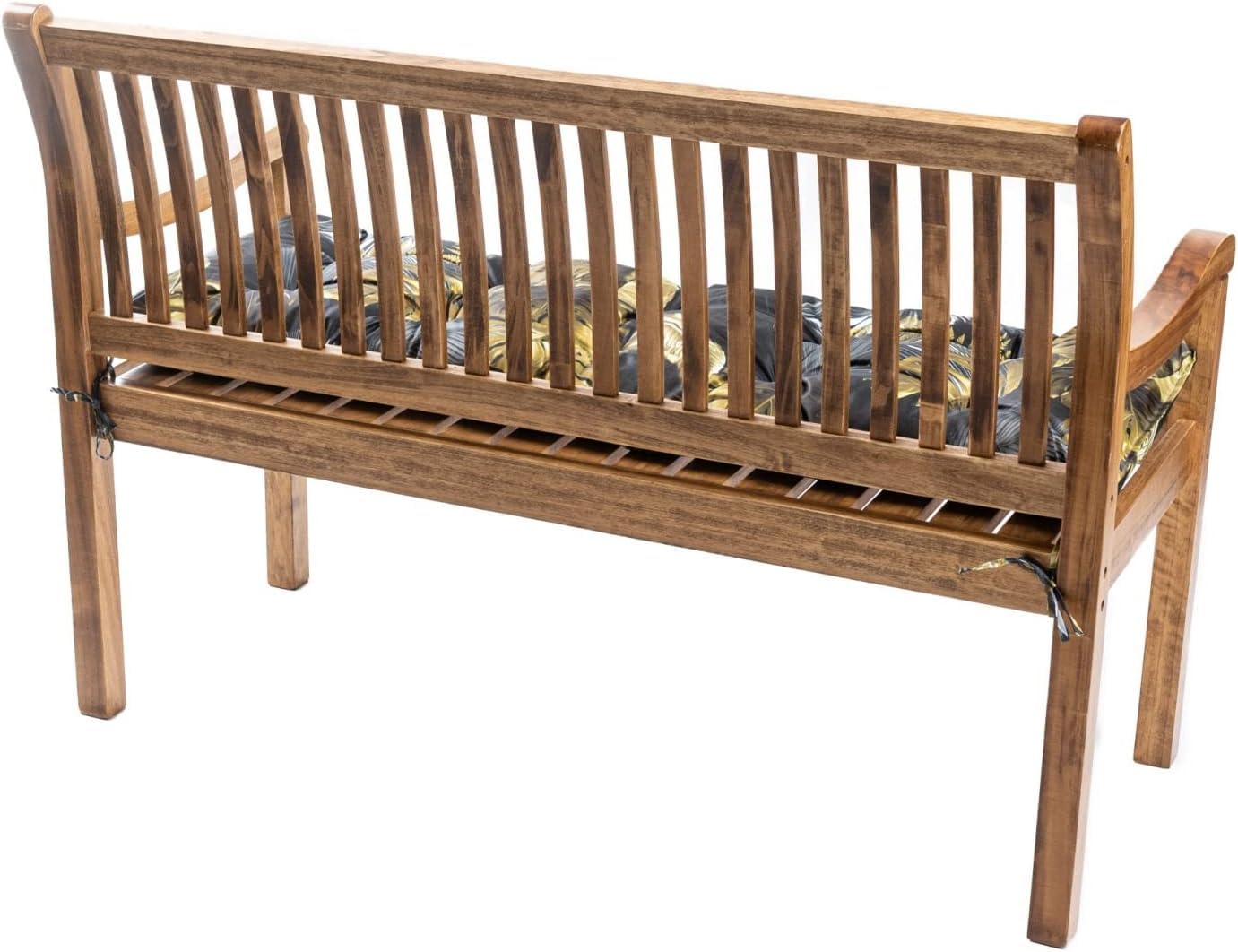 Poduszka na ławkę ogrodową, wodoodporna, pikowana, jakość premium, poduszka na ławkę, poduszka na siedzisko, poduszka na siedzisko, 100 x 40 x 8 cm, kwiat)