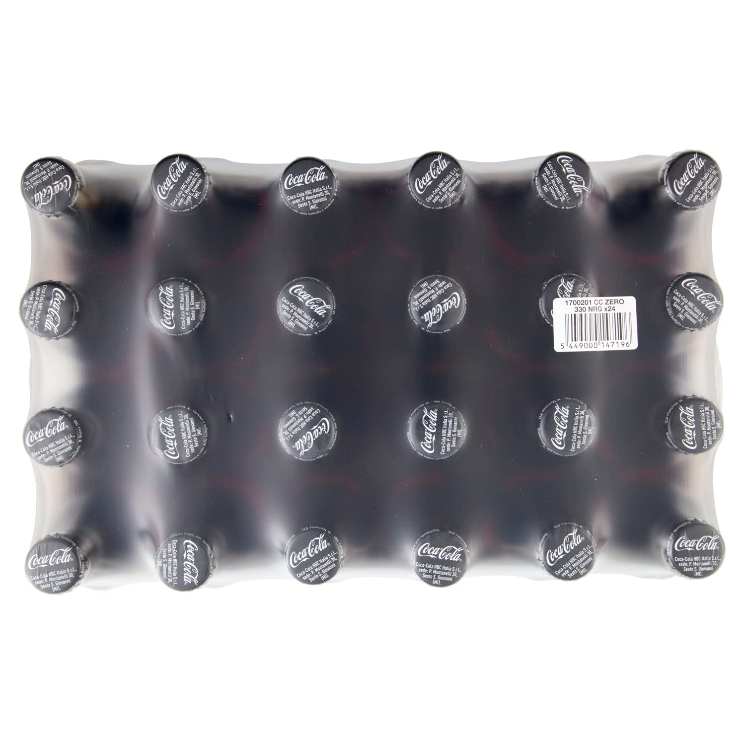 24x Cola-Cola Zero ohne zucker Italian alkoholfreies Getränk Glasflasche 330ml Coca Cola Softdrink