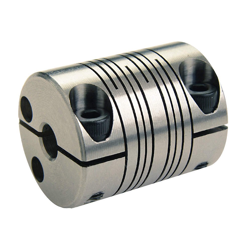 Ruland MWC30-9-8-A 7075 Aluminum Beam Coupling, 4-Beam Clamp Style, 9 mm x 8 mm Bores, 30.0 mm OD, 38.0 mm Length