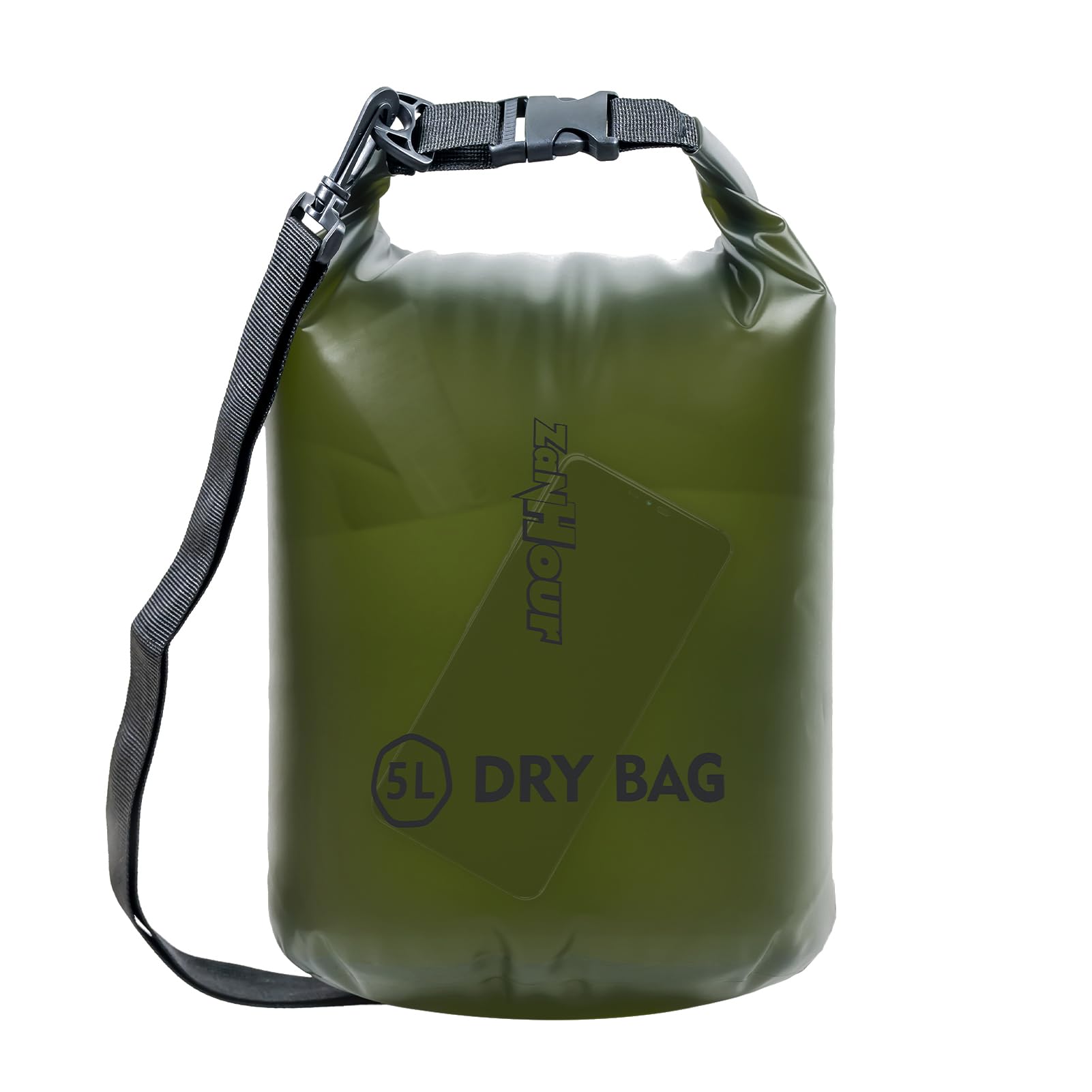 Zanhour Waterproof Dry Bag - Roll Top Transparent Storage Bag,2L/5L/10L/20L,Suitable for Traveling, Swimming, Kayaking, Camping, Fishing, Rainy Day