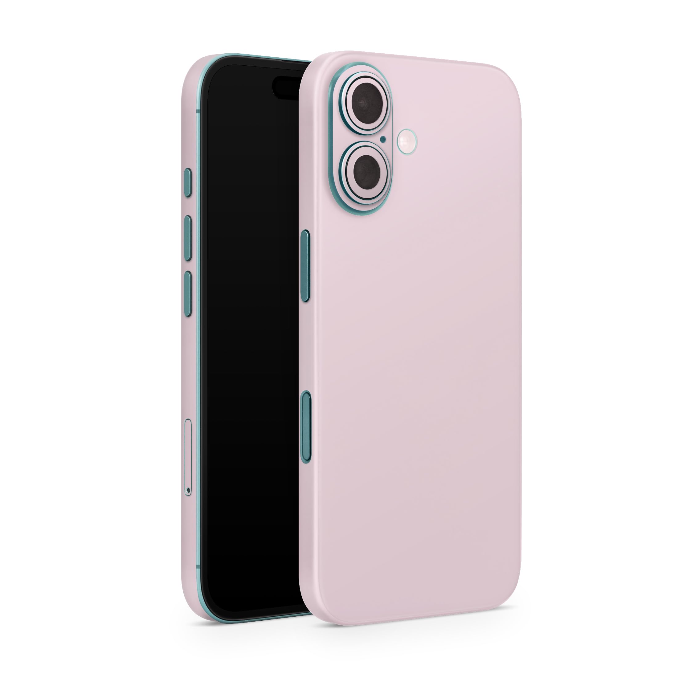 Tacky Design Solid Skin for iPhone 16 Skin Wrap, Minimalistic Skin for iPhone 16 Stickers, Premium Vinyl 3M Full Wrap for iPhone 16 Covers (Blush Pink