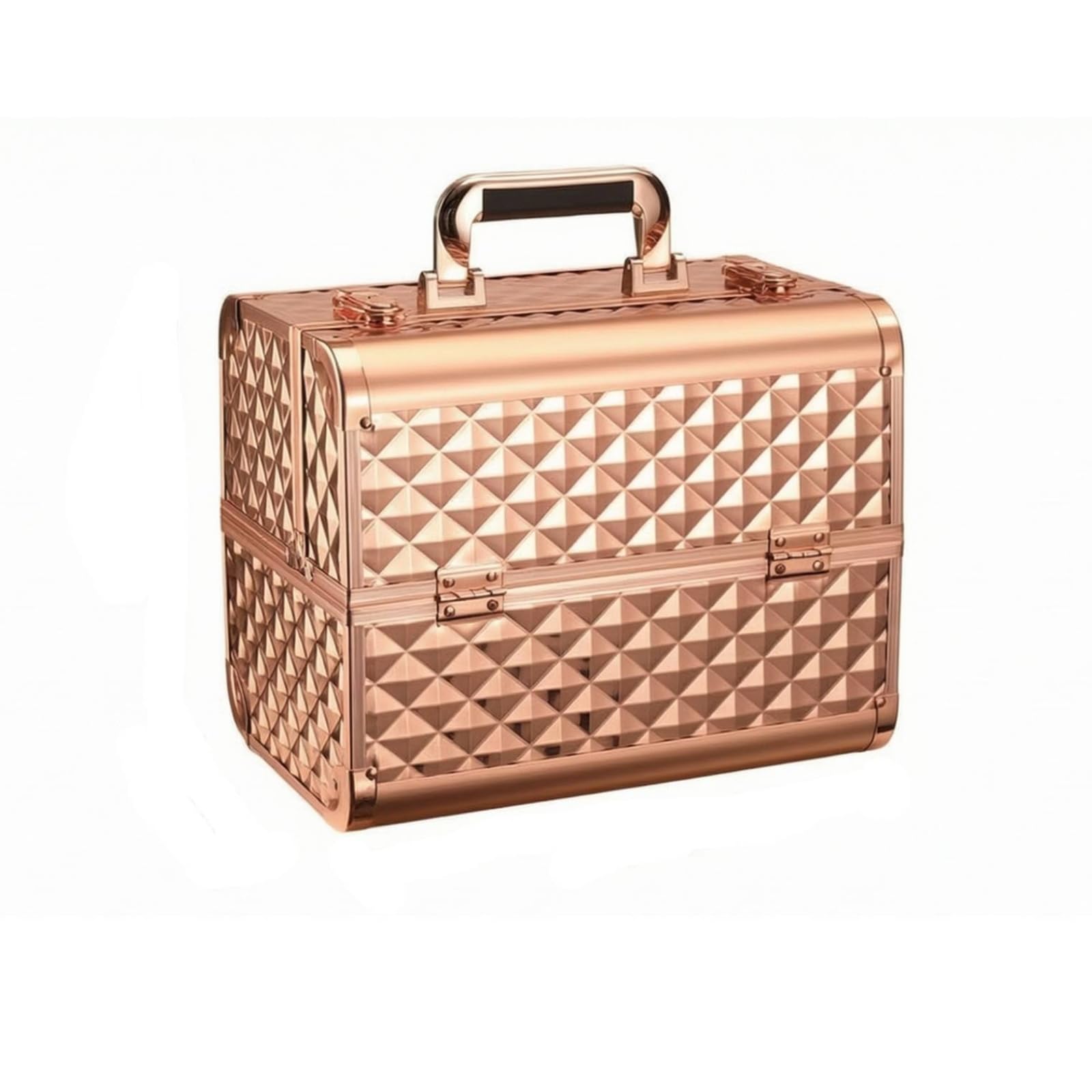 Professional Make Up Koffer Schminkkoffer Kosmetikkoffer Visagistenkoffer mit Robustem Aluminiumgehäuse Verstärkten Metallecken Und Gepolstertem Innenraum für Visagisten Friseure set, style to 2