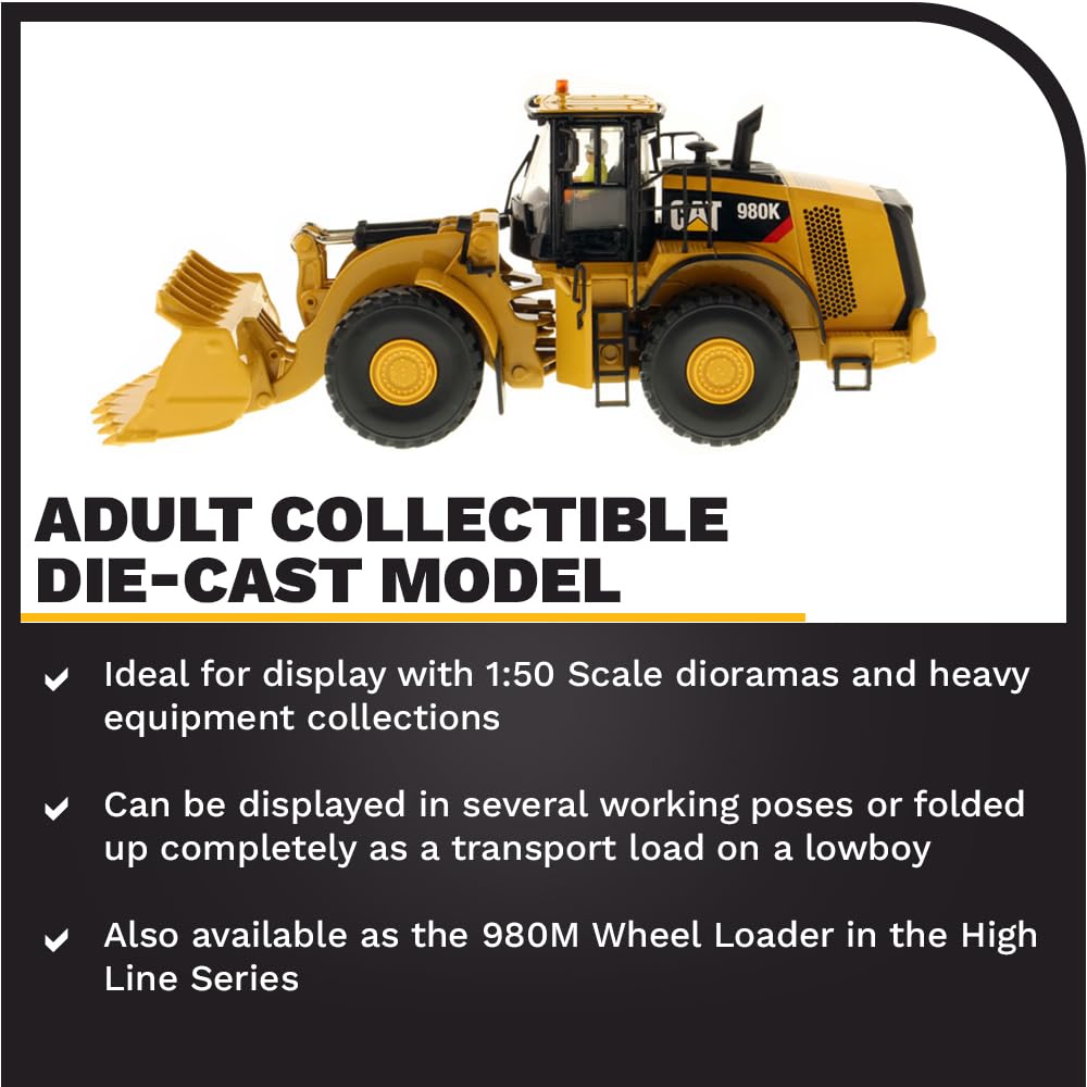 Amazon.com: Diecast Masters 1:50 Caterpillar 980K Wheel Loader