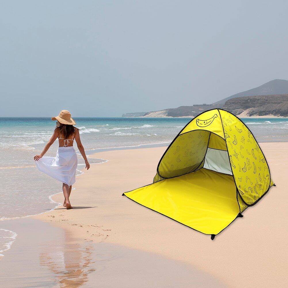Tente De Plage, Abri, Ombre De De Plage Légère, Cabane De Canopée pour Bébé Portable, Tentes De Plage -up Automatique pour Les Enfants