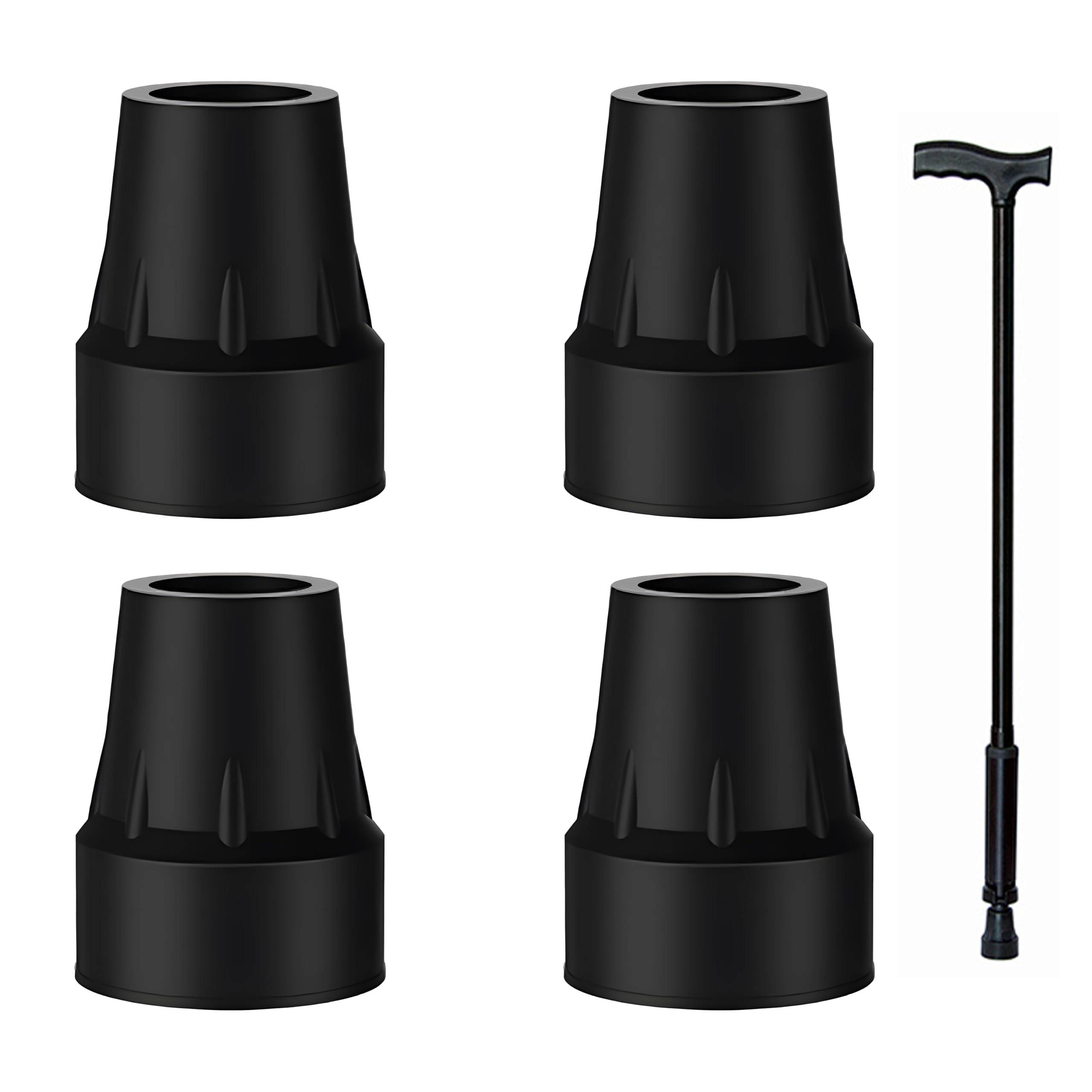 4 gumowe nóżki do kul, antypoślizgowe, kule 19 mm, gumowe nóżki do kul, antypoślizgowe, gumowe nóżki do lasek, gumowe nakładki ochronne do lasek, kijków trekkingowych