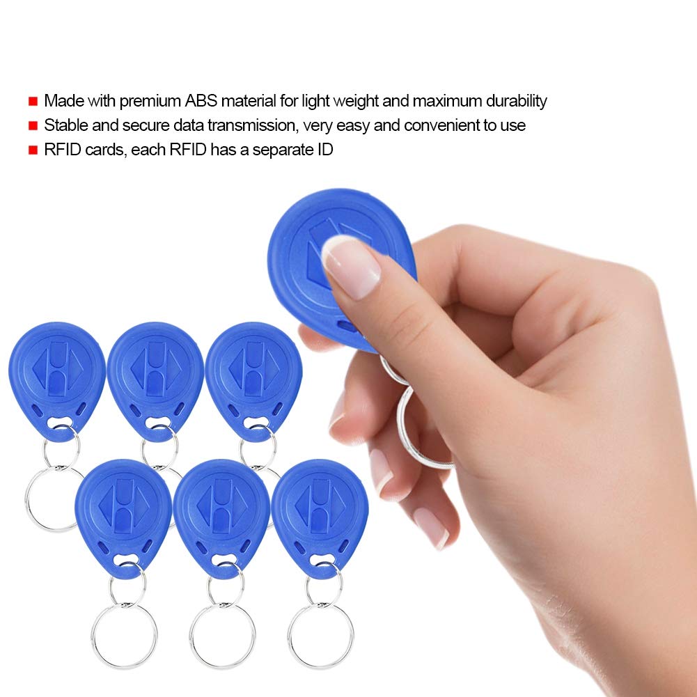 100 szt. 125 kHz karta RFID breloczek do kluczy karta identyfikacyjna wodoodporna inteligentna karta identyfikacyjna RFID wejście karta dostępu do czytania kart