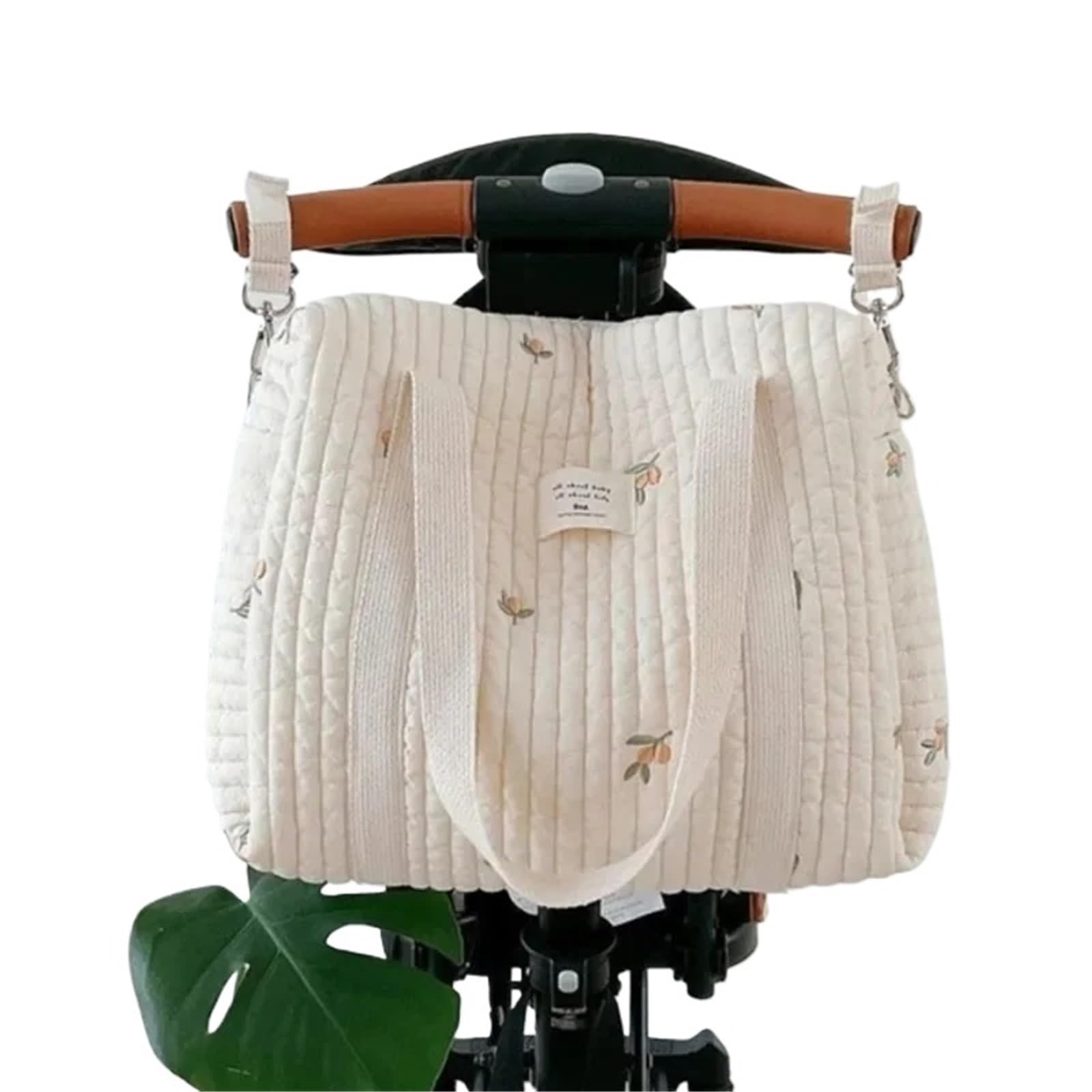 Bolso Carro Bebe Bolsa de pañales for niños, cochecito for niños, bolsa organizadora de pañales, bolsas de mamá bordadas acolchadas, accesorios for niños, bolsa de almacenamiento for cambiar pañales o