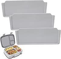 3 Pcs Silicone Lunch Box Dividers Compatible with Bentgo Fresh, Replacement Bento Box Dividers for Bentgo Modern & Pop Models, Lunch box Accessories Insert Divider for Bentgo Adult LunchBox