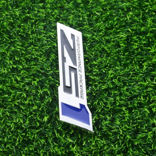 Image of 2Pcs Z51 Performance Emblems Engine Hood 3D Package Badge Decal Replacement Z51 (Chrome Blue)