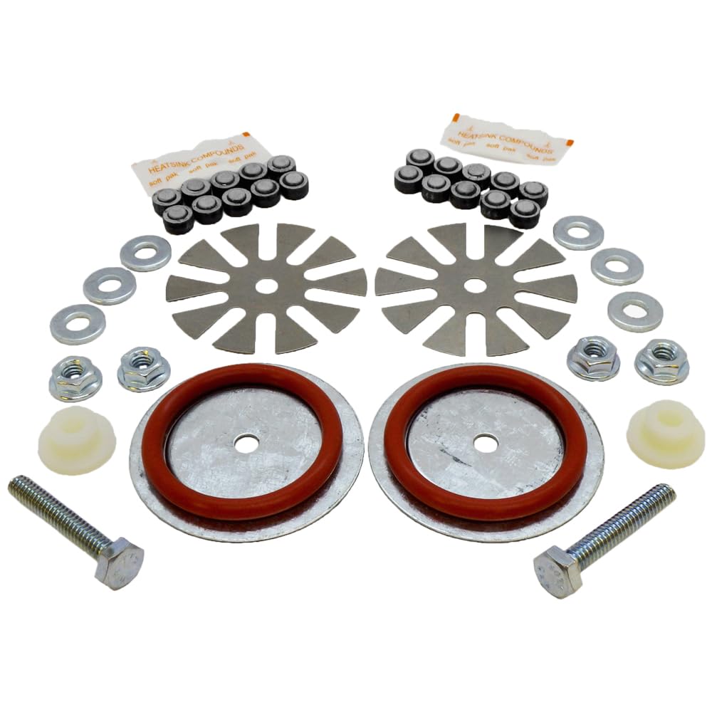 100 Amp Rectifier Rebuild Kit Contains All Components to Rebuild Burned-Out Associated Eqpt Rectifiers w/10-Spoke Fusible Plate 610100, 610122, 610364, PowerForged types 696600, 696601, 696604, 696605