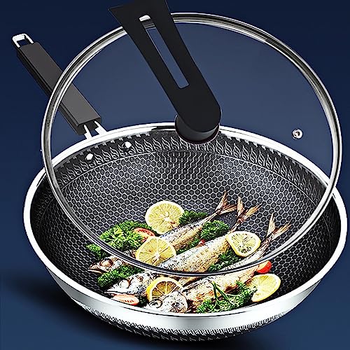 Wok antiadherente con tapa 30 cm miniatura 6