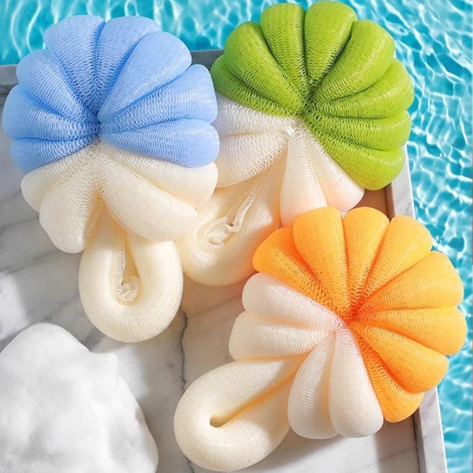 Loofah Sponge Shower Scrubber, Exfoliating Bath Essential