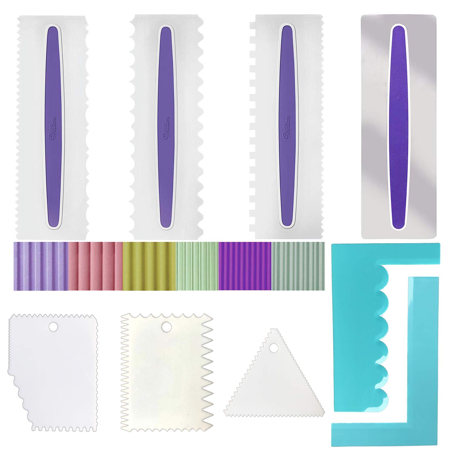 Set 6 Spatole Per Dolci | Raschietti Torta | Acciaio Inox | Per Decorare Torte E Glassare - Foto 3