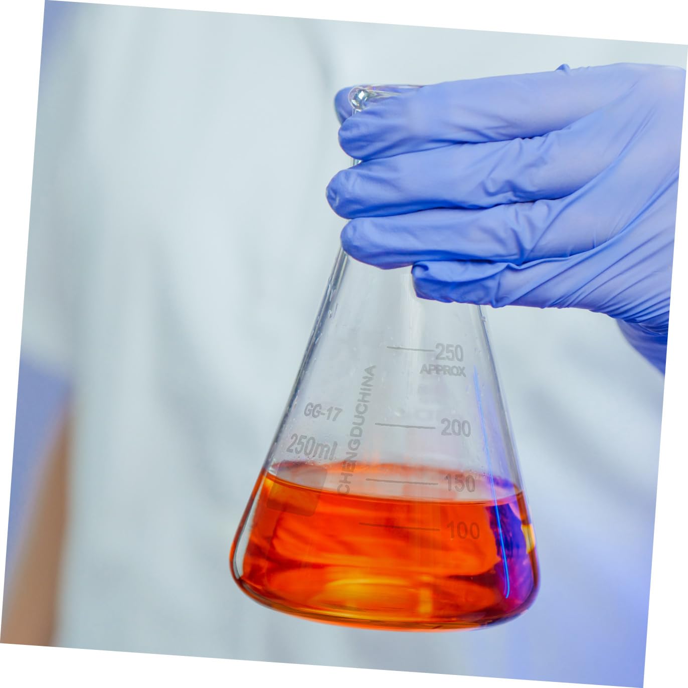 Labor Messzylinder und Erlenmeyerkolben aus Glas Chemikalienbeständig mit Leicht Ablesbarer Skala für Back und Küchenanwendungen