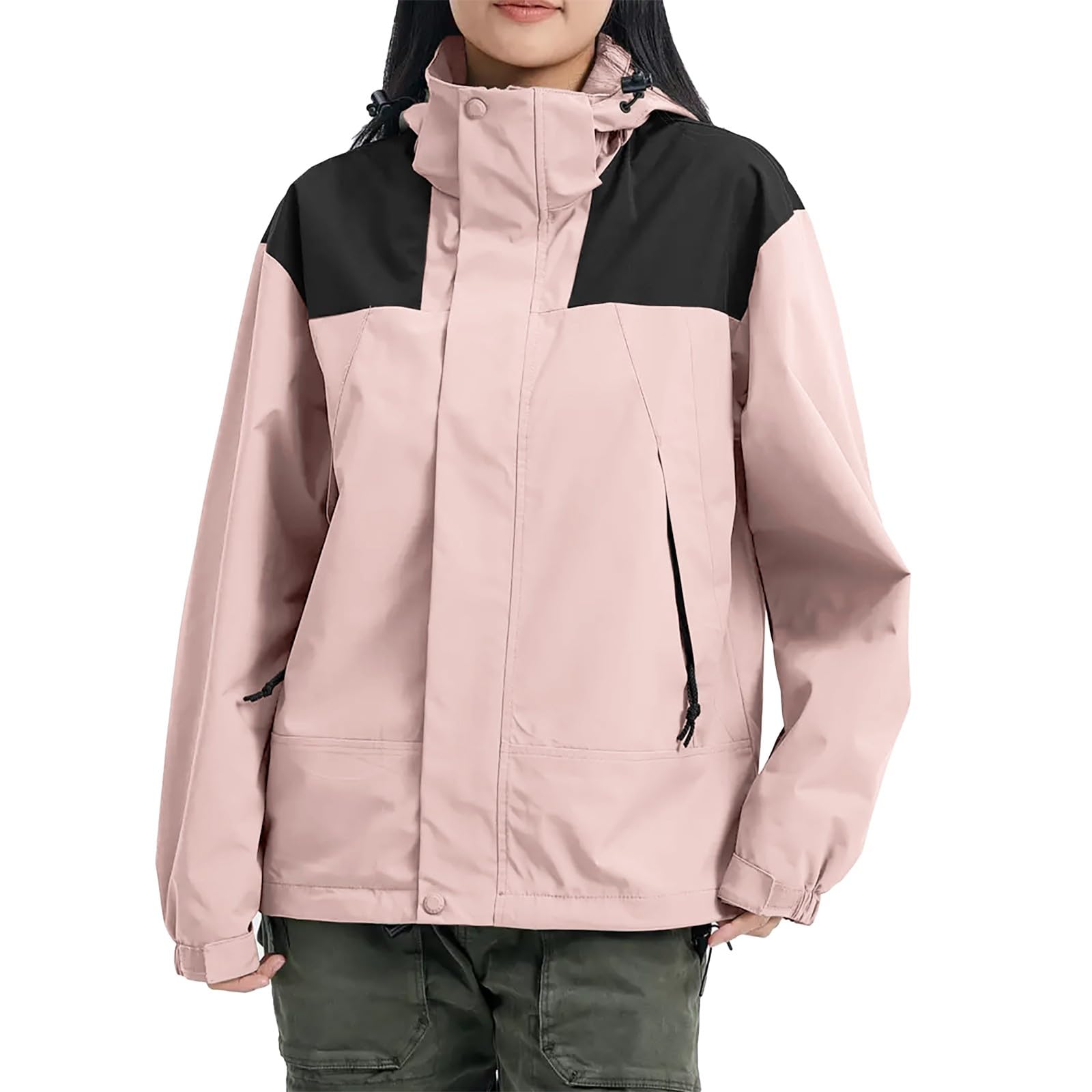 Giacca Sportiva Da Esterno Donna Staccabile Antivento E Adatta Per Alpinismo Sci Cappotto Womens Rain Jacket Impermeabile Giubbino Antipioggia Trekking Completo Regenjacke Damen Corsa