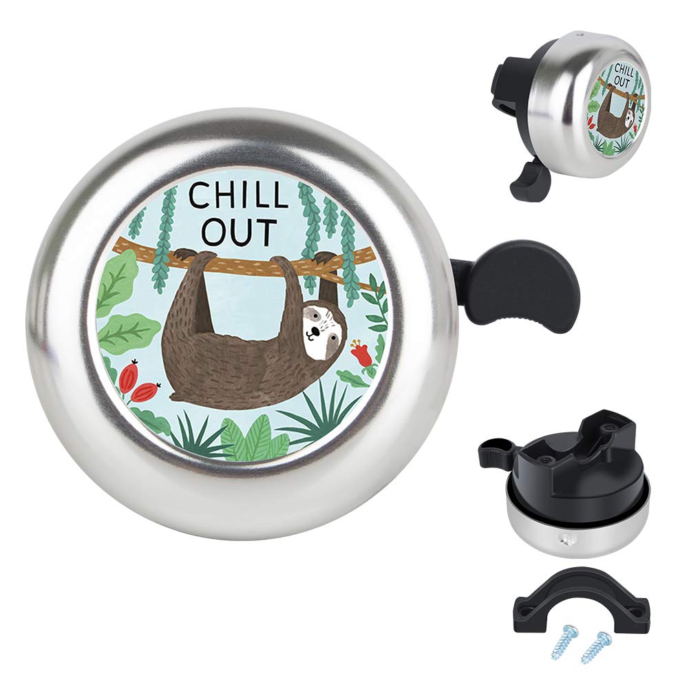 MZELQ Bicycle Bell Cute Clear Sound Adjustable Size Aluminum Bike Accessories Bell Ring for Girls Women Kids Adults