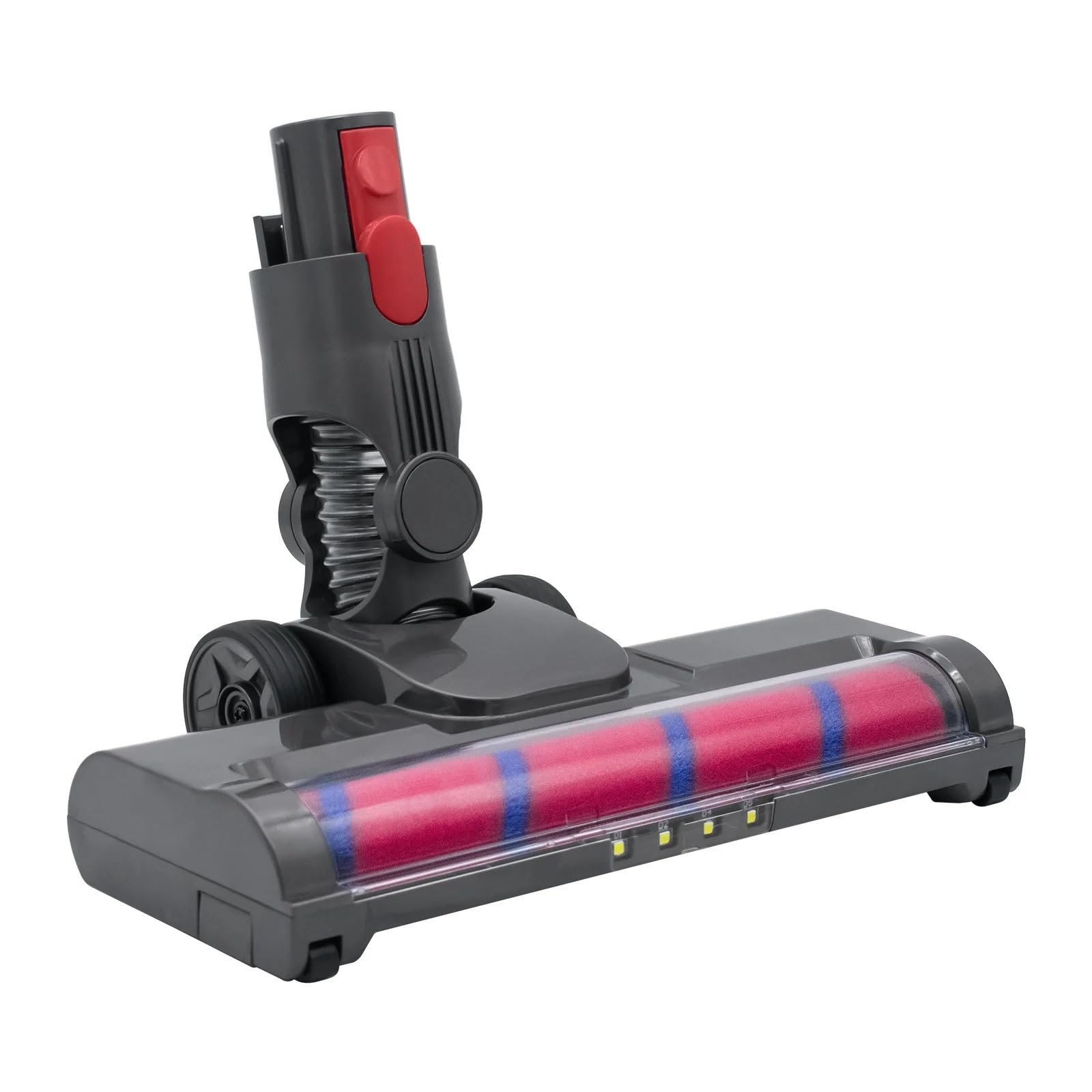 Cabezal De Cepillo Giratorio Suave, Compatible con Aspiradoras Dyson, Accesorio For Pisos De Madera con Rueda Grande.