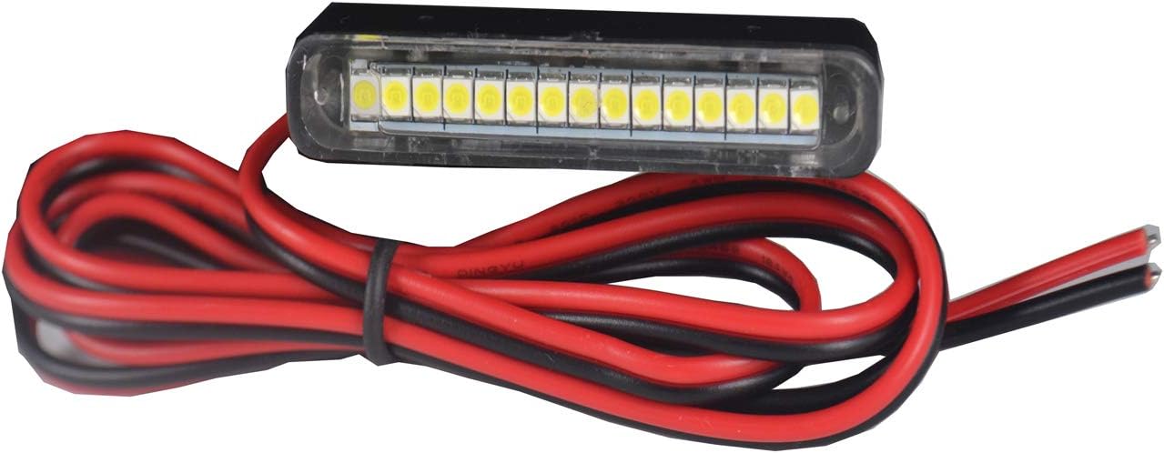 Kingshowstar 1x Motorcycle Waterproof led light with 15 pc white led for License Plate Light,Backup Light ,taillight or Brake Light