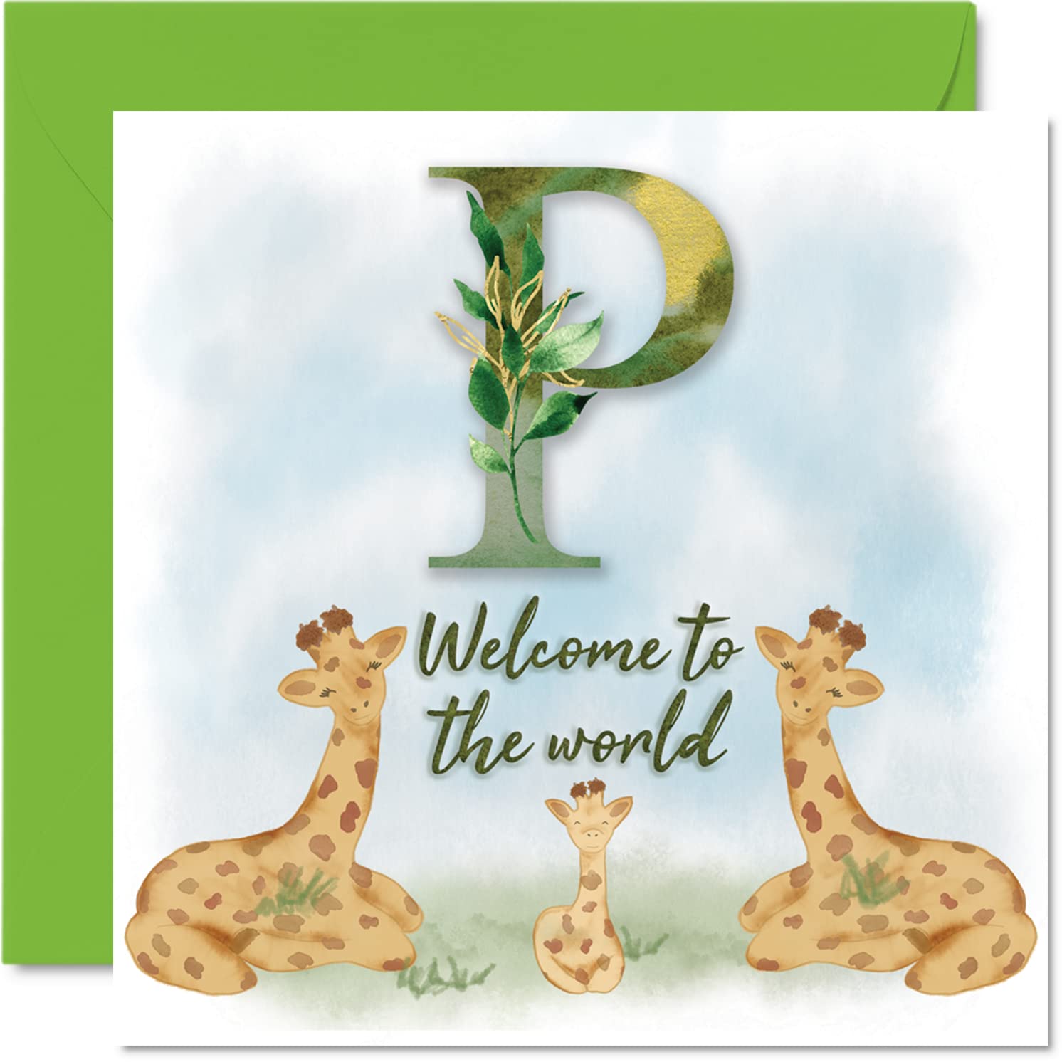 New Baby Card Unisex, Welcome to the world P