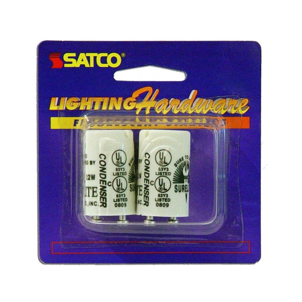 Satco 70204 - FS22 STARTER CARDED 2PK (S70/204) Ballast Starter