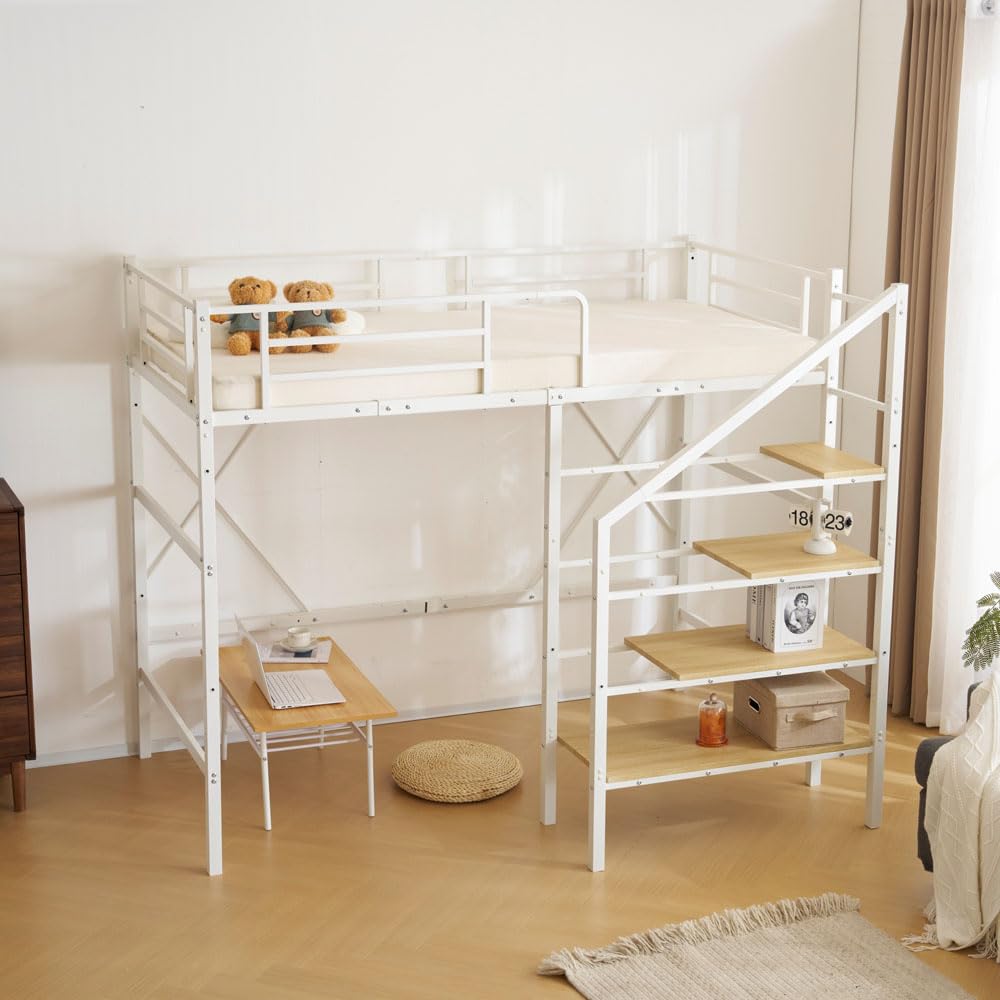 Amazon.co.jp: ロフトベッド ハイタイプ 階段付き loft bed システム Amazon.co.jp: ロフトベッド ハイタイプ 階段付き loft bed システム