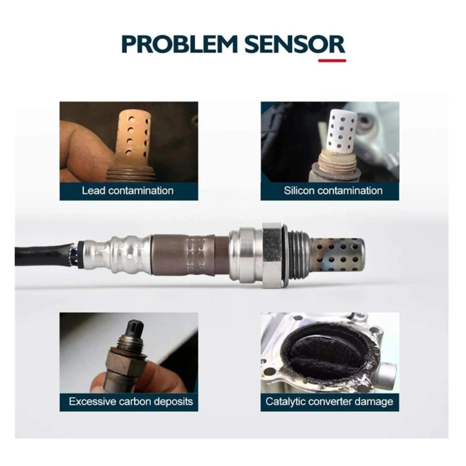 Sonde Lambda Capteur d'oxygène Voiture pour Chevrolet pour Avalanche pour Silverado pour Banlieue pour Tahoe pour Sierra 2007 234 4112 234 4337 4 pièces Sonde A Oxygene