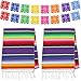 Dreamtop 2pcs 14 x 84 Zoll Mexikanischer Tischläufer Mexikanischen Serape Läufer Baumwolle Bunte Fransen Tisch Läufer mit 16pcs Papel Picado Banner Fiesta Banner für mexikanische Party Hochzeit